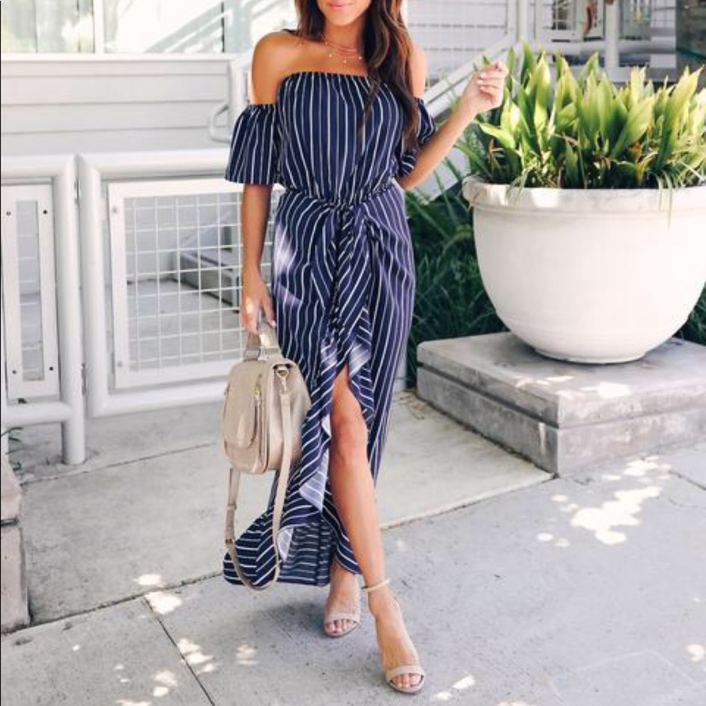 VICI first class navy dress